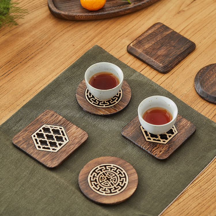 Carved Wooden Coaster