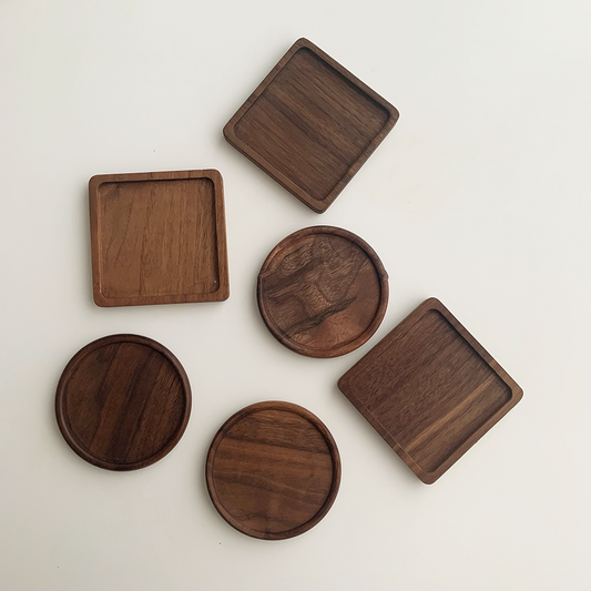Natural Walnut Coasters
