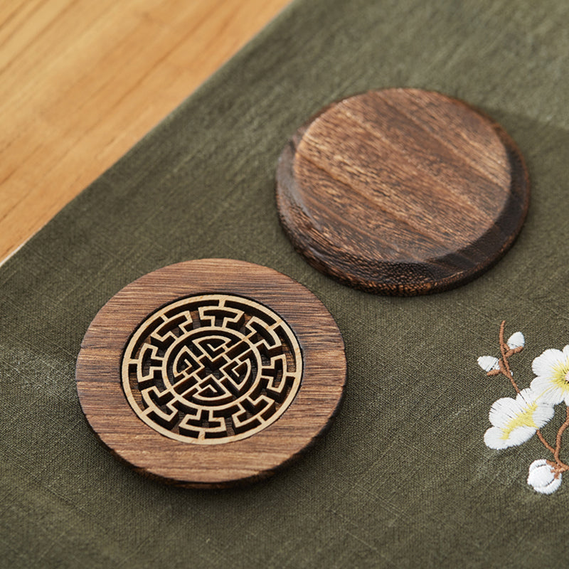 Carved Wooden Coaster